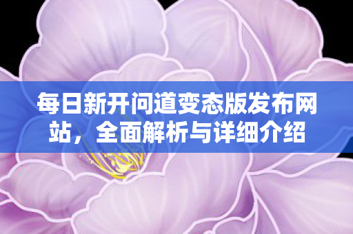 每日新开问道变态版发布网站，全面解析与详细介绍