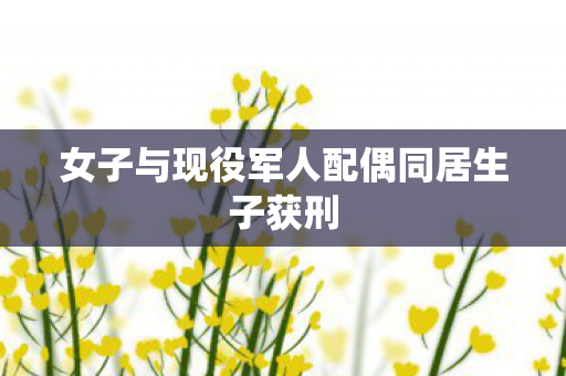 女子与现役军人配偶同居生子获刑