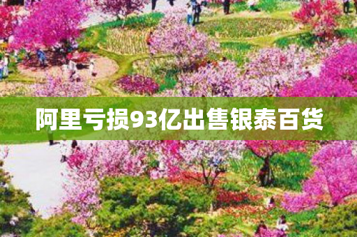 阿里亏损93亿出售银泰百货