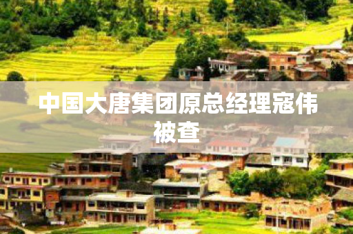 中国大唐集团原总经理寇伟被查