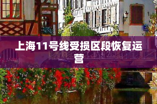上海11号线受损区段恢复运营
