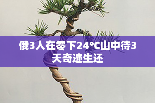 俄3人在零下24℃山中待3天奇迹生还