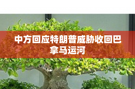 中方回应特朗普威胁收回巴拿马运河