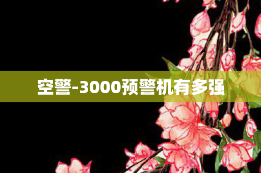 空警-3000预警机有多强