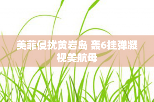 美菲侵扰黄岩岛 轰6挂弹凝视美航母