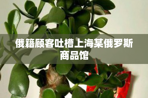 俄籍顾客吐槽上海某俄罗斯商品馆