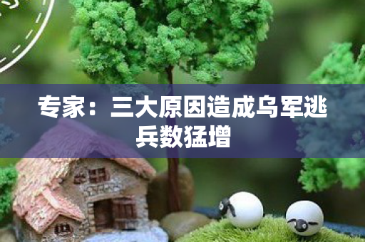 专家：三大原因造成乌军逃兵数猛增