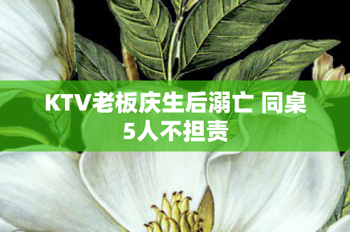 KTV老板庆生后溺亡 同桌5人不担责