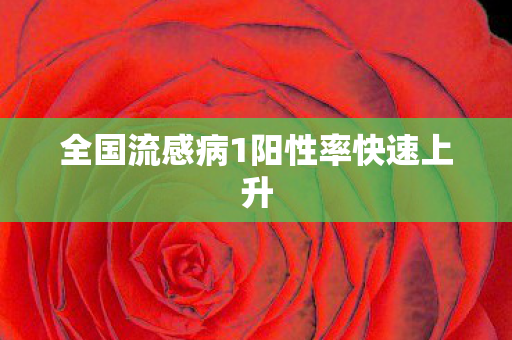 全国流感病1阳性率快速上升