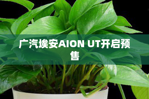 广汽埃安AION UT开启预售