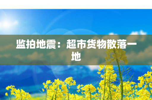监拍地震：超市货物散落一地