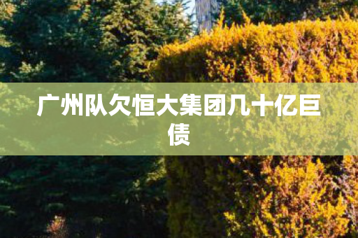 广州队欠恒大集团几十亿巨债