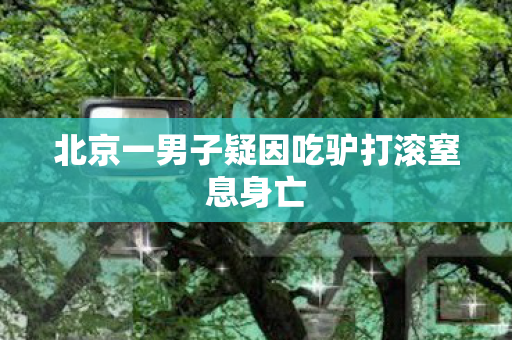 北京一男子疑因吃驴打滚窒息身亡