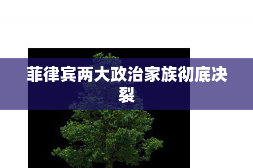 菲律宾两大政治家族彻底决裂