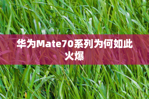 华为Mate70系列为何如此火爆