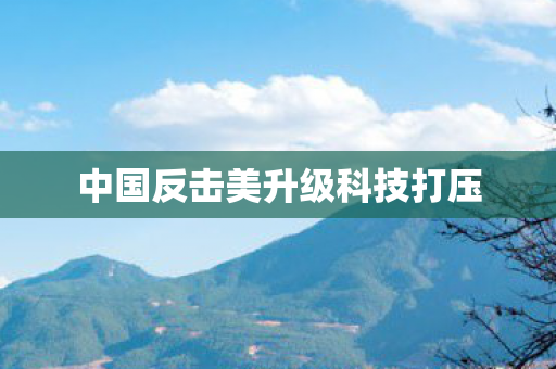 中国反击美升级科技打压