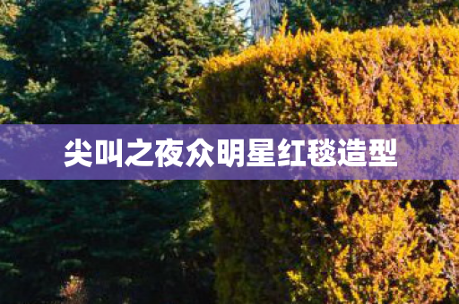 尖叫之夜众明星红毯造型