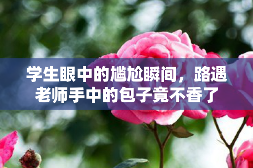 学生眼中的尴尬瞬间，路遇老师手中的包子竟不香了