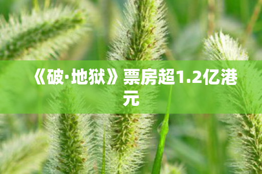《破·地狱》票房超1.2亿港元