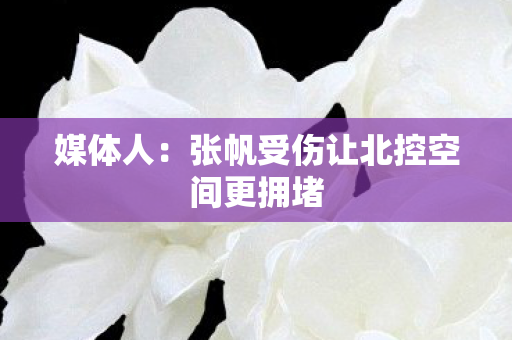 媒体人：张帆受伤让北控空间更拥堵