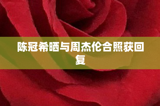 陈冠希晒与周杰伦合照获回复