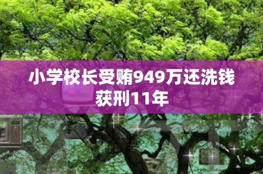 小学校长受贿949万还洗钱获刑11年