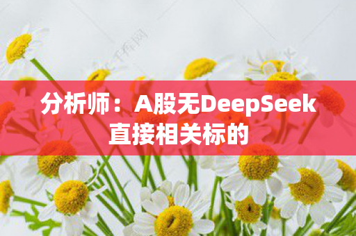 分析师：A股无DeepSeek直接相关标的