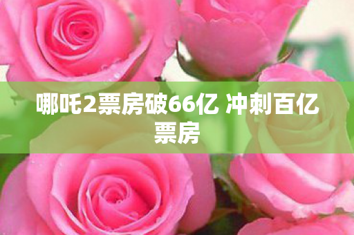 哪吒2票房破66亿 冲刺百亿票房
