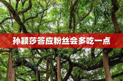 孙颖莎答应粉丝会多吃一点