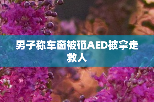 男子称车窗被砸AED被拿走救人