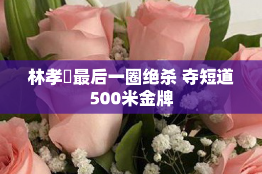 林孝埈最后一圈绝杀 夺短道500米金牌