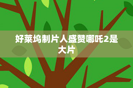 好莱坞制片人盛赞哪吒2是大片