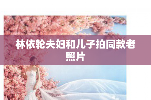 林依轮夫妇和儿子拍同款老照片
