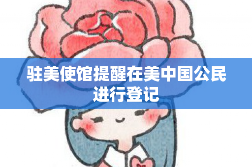 驻美使馆提醒在美中国公民进行登记