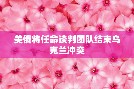 美俄将任命谈判团队结束乌克兰冲突