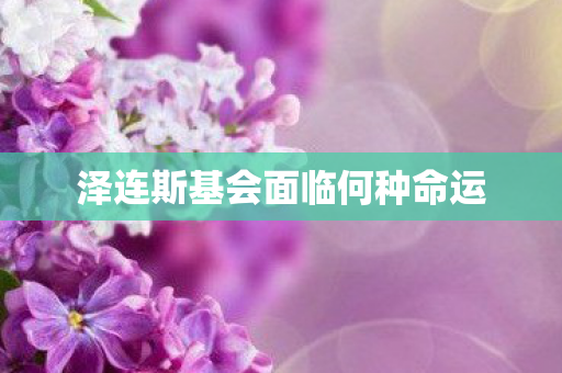 泽连斯基会面临何种命运