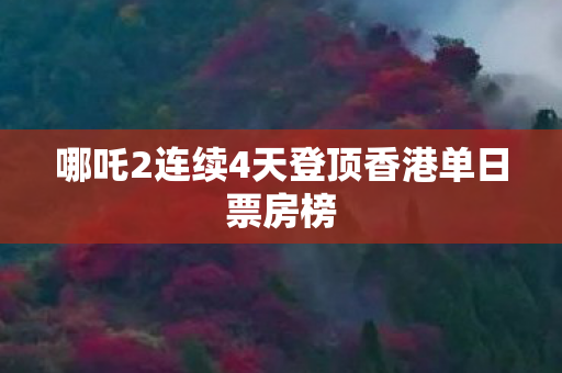 哪吒2连续4天登顶香港单日票房榜
