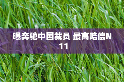 曝奔驰中国裁员 最高赔偿N 11
