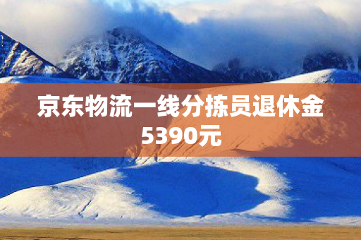 京东物流一线分拣员退休金5390元