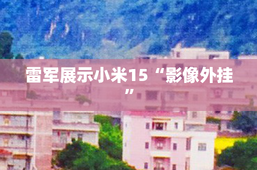 雷军展示小米15“影像外挂”