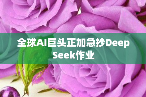 全球AI巨头正加急抄DeepSeek作业