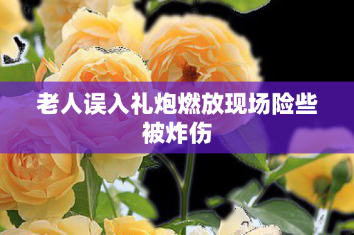 老人误入礼炮燃放现场险些被炸伤