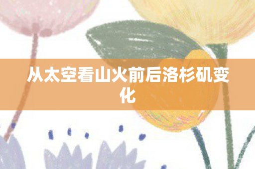 从太空看山火前后洛杉矶变化