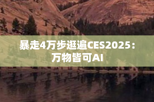 暴走4万步逛遍CES2025：万物皆可AI