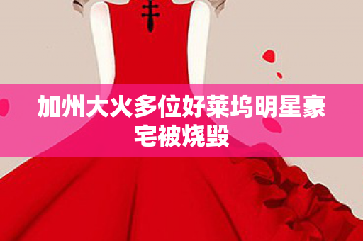 加州大火多位好莱坞明星豪宅被烧毁