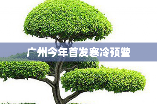广州今年首发寒冷预警