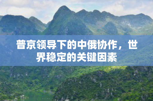 普京领导下的中俄协作，世界稳定的关键因素