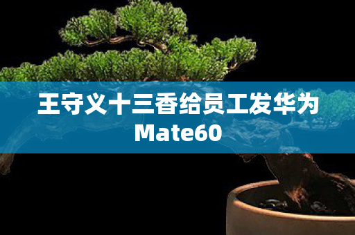 王守义十三香给员工发华为Mate60