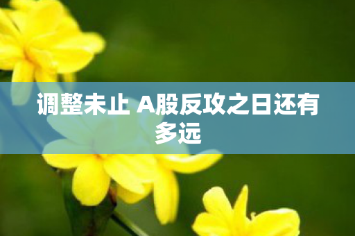 调整未止 A股反攻之日还有多远
