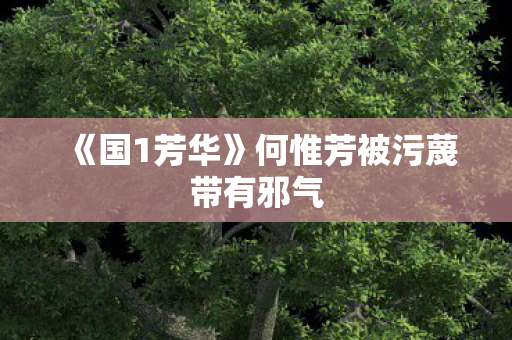 《国1芳华》何惟芳被污蔑带有邪气